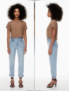 Denim Forum 28 Indie Sleeze Slouchy 90s Organic Button Fly BF High Rise Jeans
